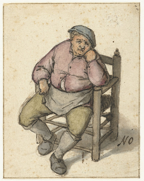 Seated Man with a Pipe 1670   1685
