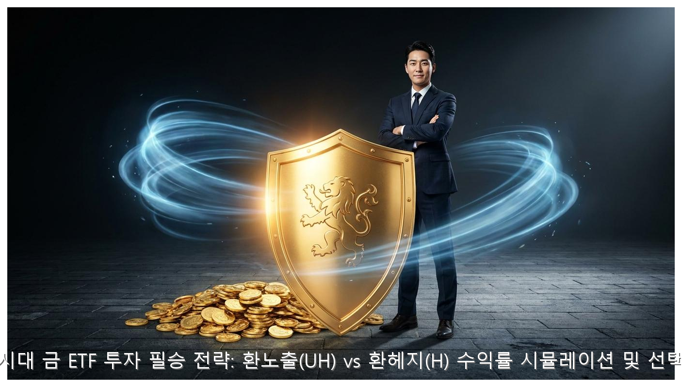 고환율 시대 금 ETF 투자 필승 전략: 환노출(UH) vs 환헤지(H) 수익률 시뮬레이션 및 선택 가이드 핵심 안내 및 분석 인포그래픽 (4)