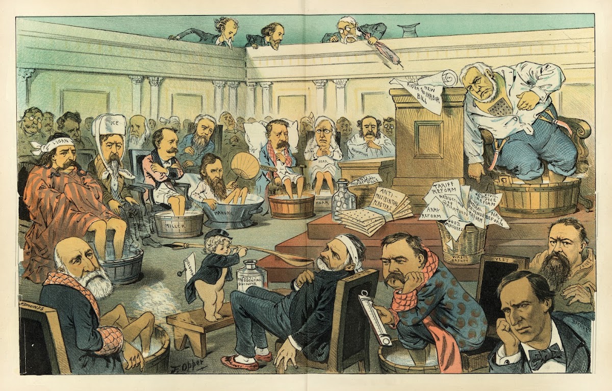 A dreadful attack of presidential fever in the US Senate 1883