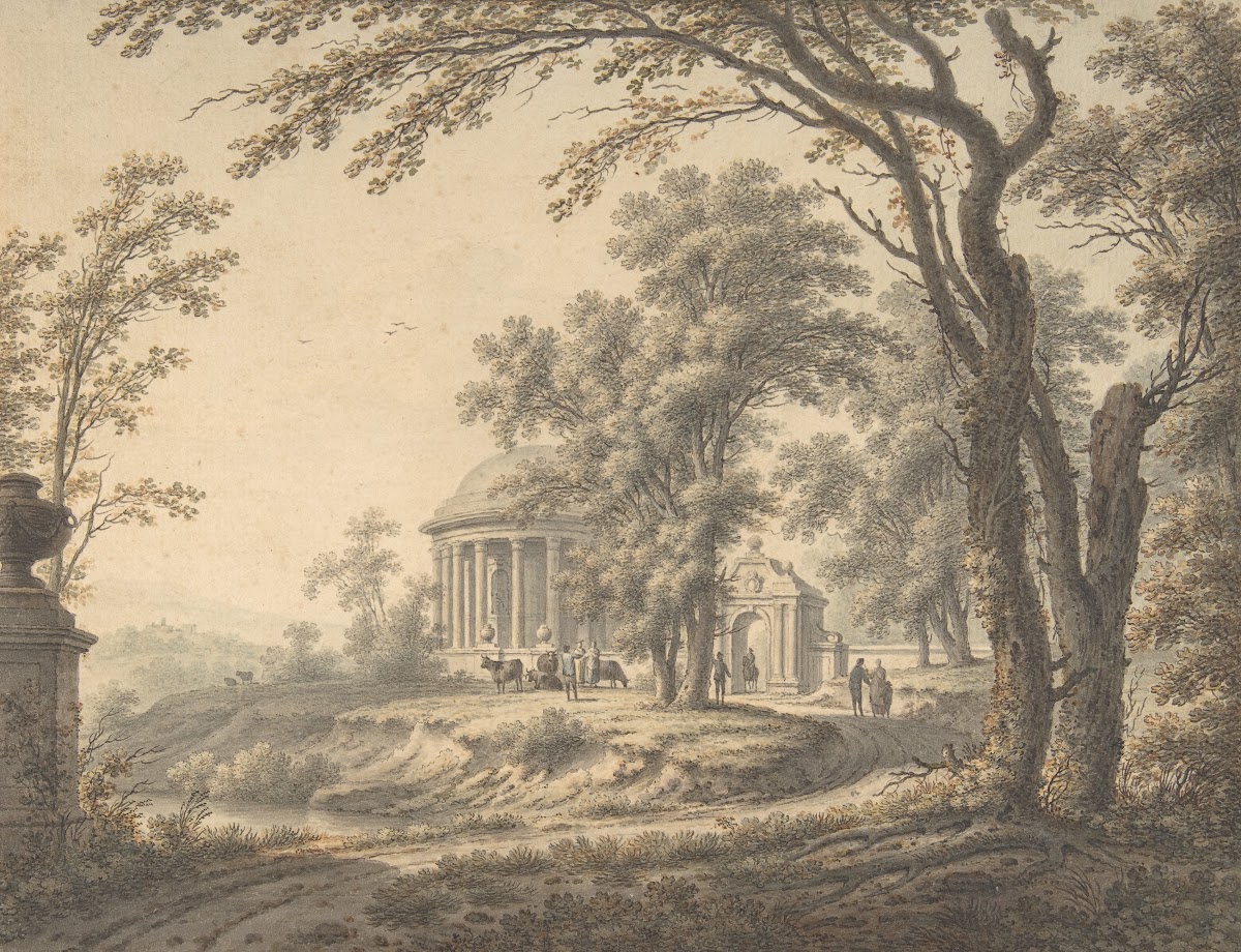 Idyllic Landscape with Temple 1770