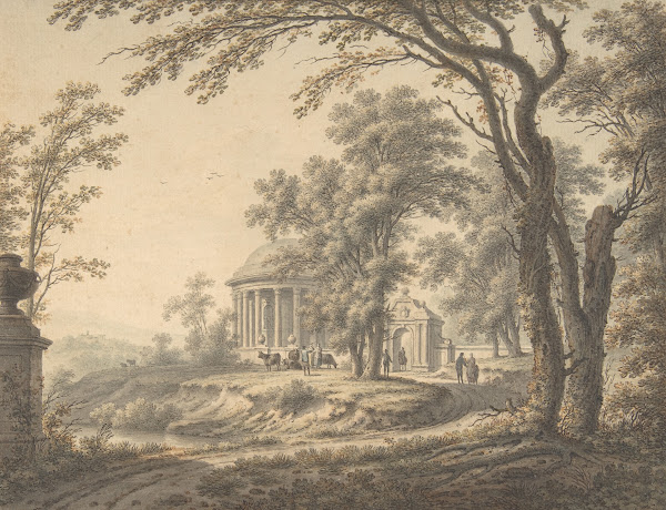 Idyllic Landscape with Temple 1770
