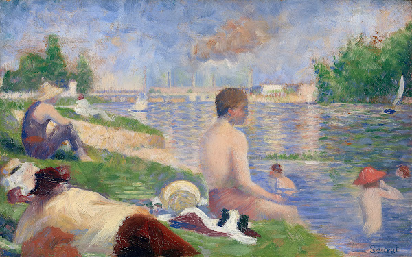 Final Study for Bathers at Asnières 1883
