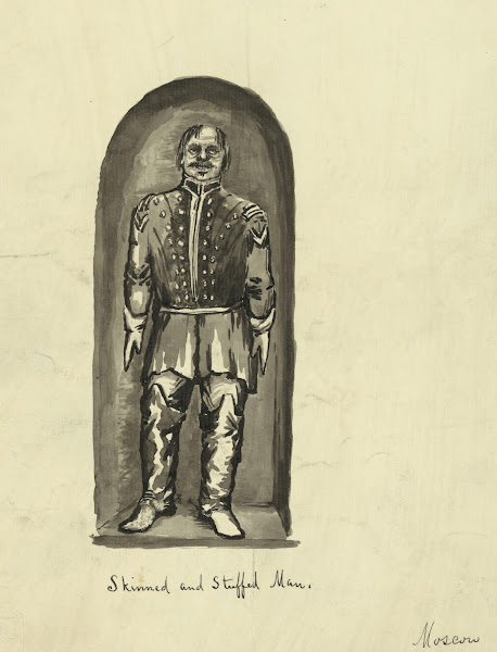 Skinned and stuffed man Moscow 1862 1863