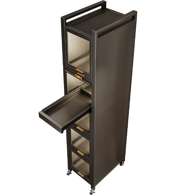Narrow drawer cabinet for nooks and gaps