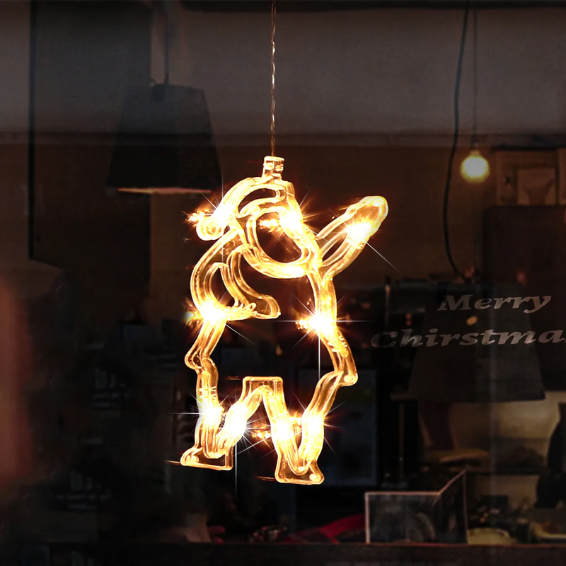 LED-Weihnachts-Sauglicht für Fenster