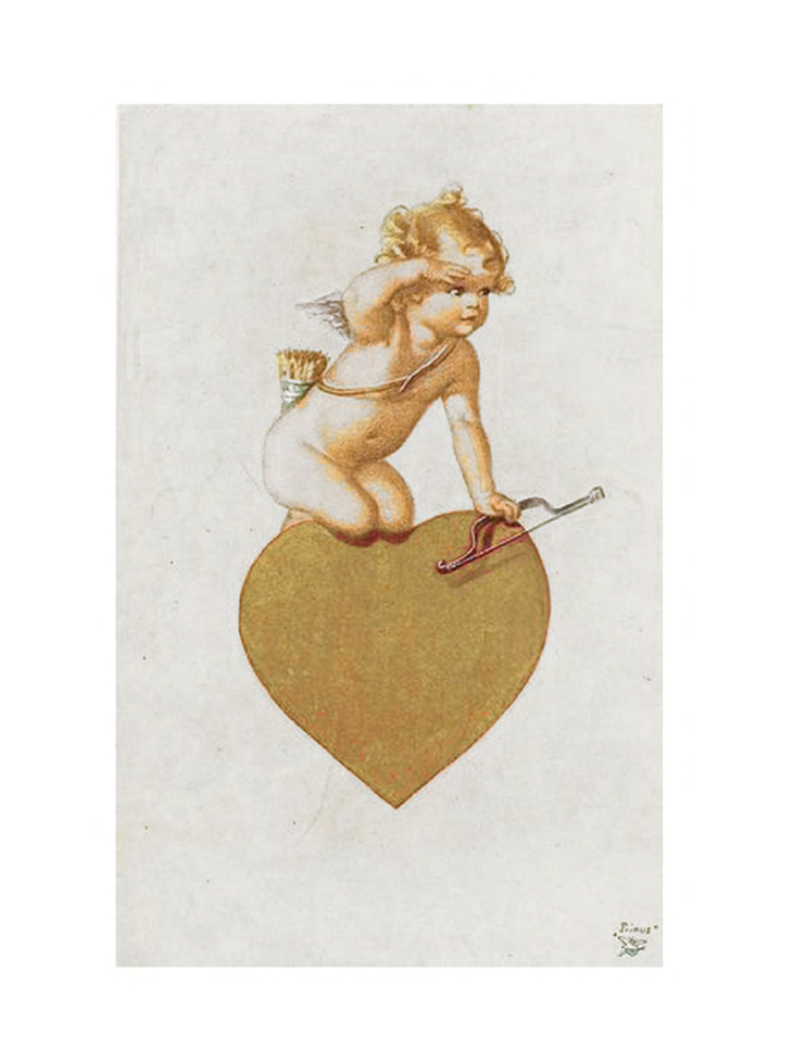 Серьги Амур