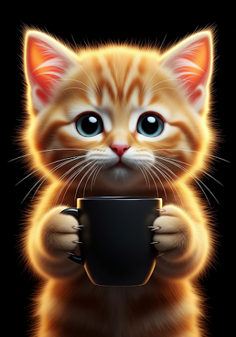 Wide-Eyed Fluffy Kitten