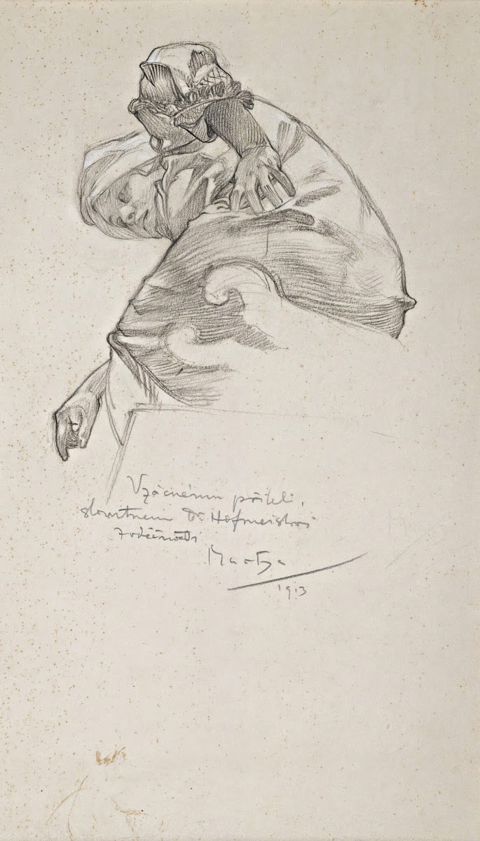Woman bending over 1913