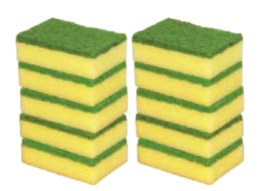 S10 Scrubby Sponge 10 Piece