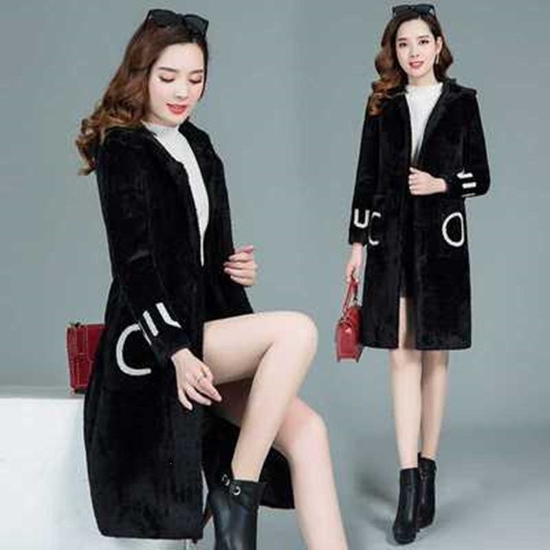Lamb Fleece Coat, Mid-Length, Women's