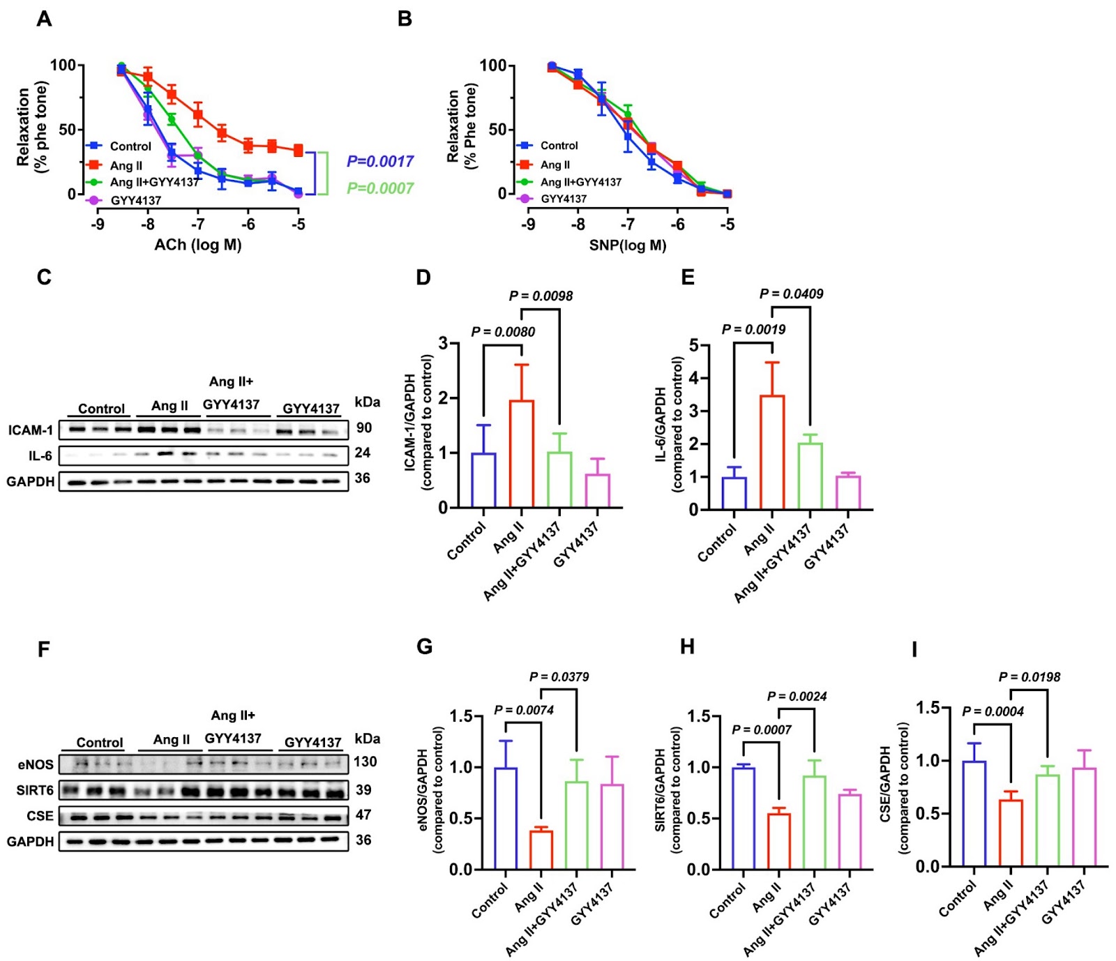 Hydrogen sulfide improves vascular endothelial function in hypertensive states through SIRT6 anti-inflammatory signaling