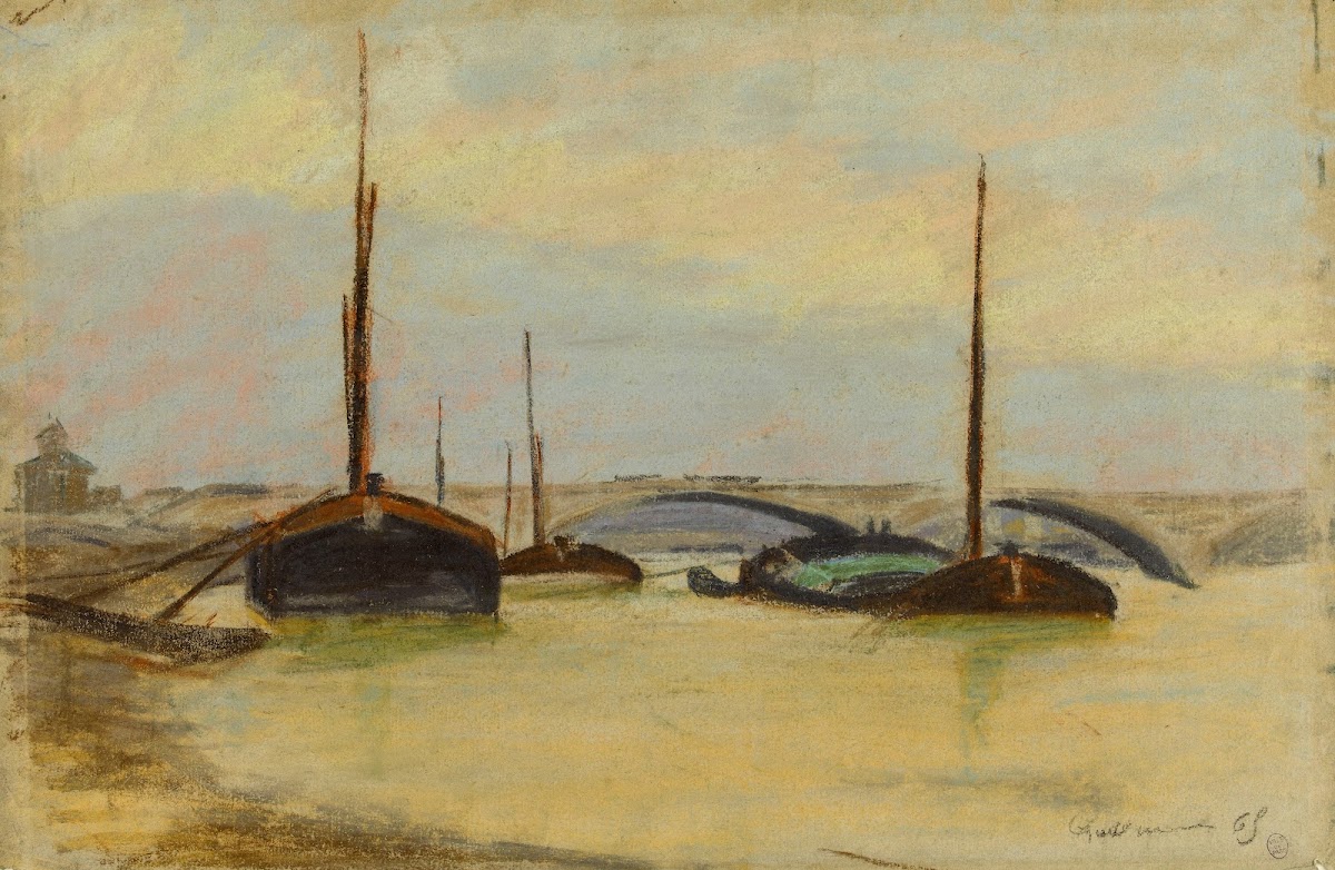 Péniches sur la Seine 1915 1945