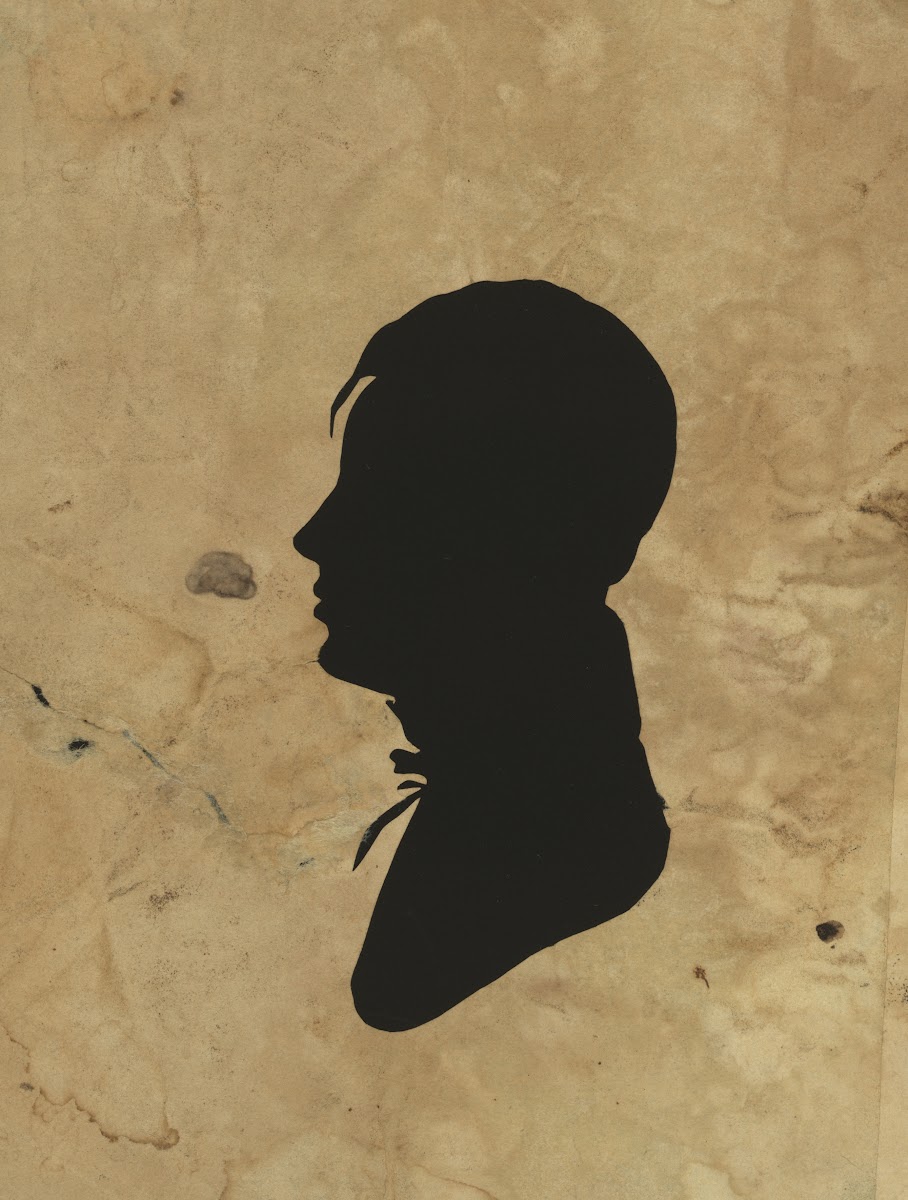 Silhouette of man facing left no 12 1761 1827