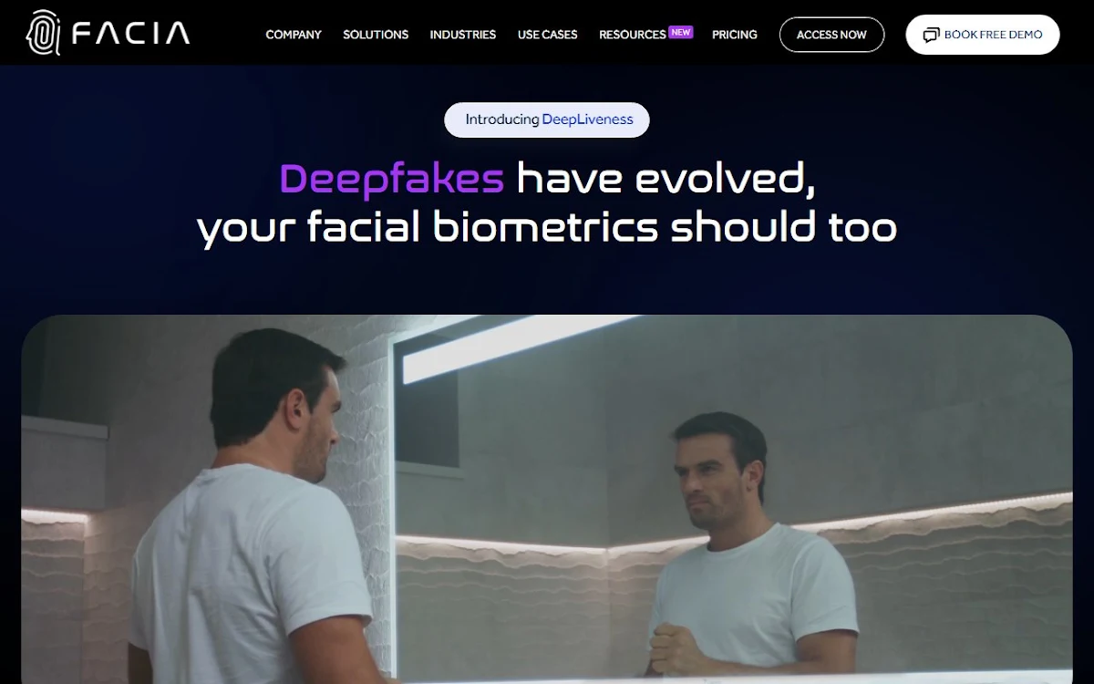 Captura de Facia.ai