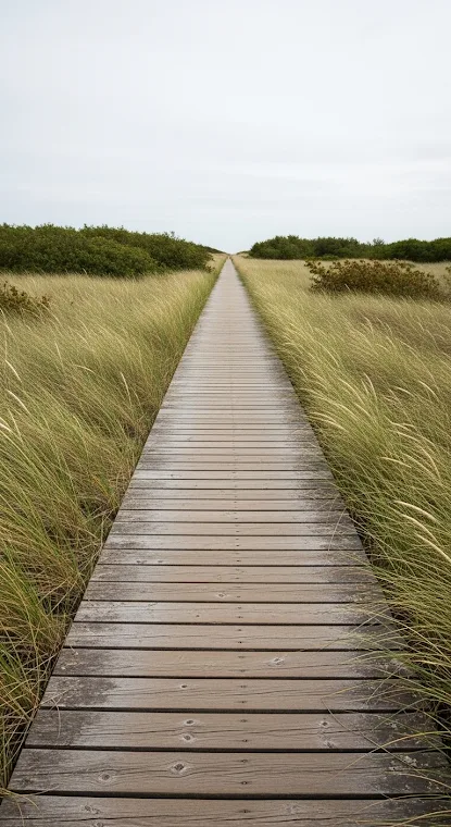 Wooden Board Path Dunes