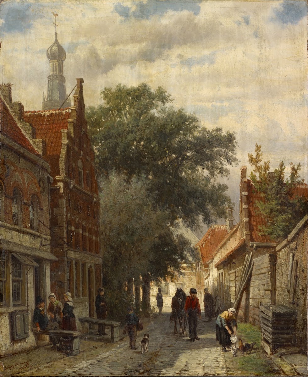Street in Enkhuizen 1865