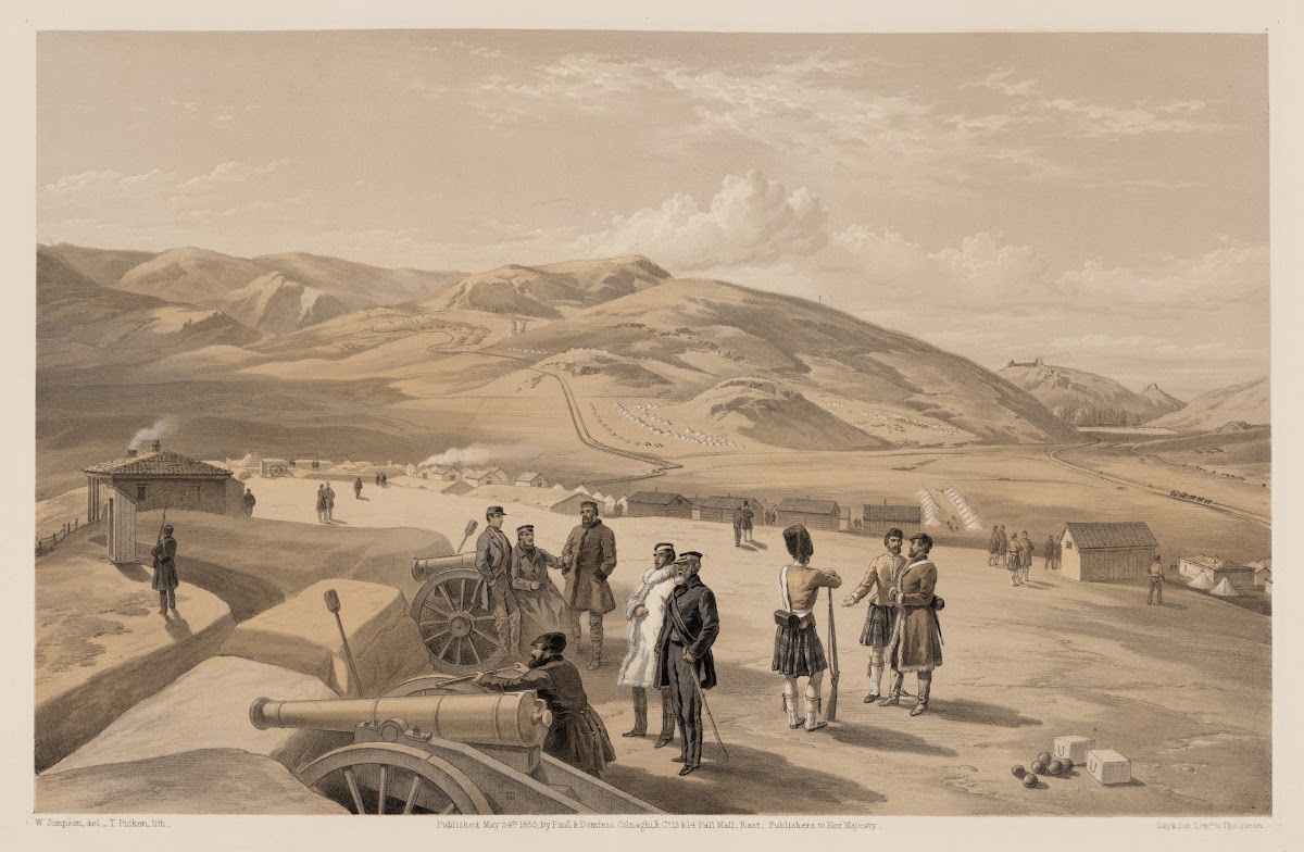 Highland Brigade camp looking south 1855