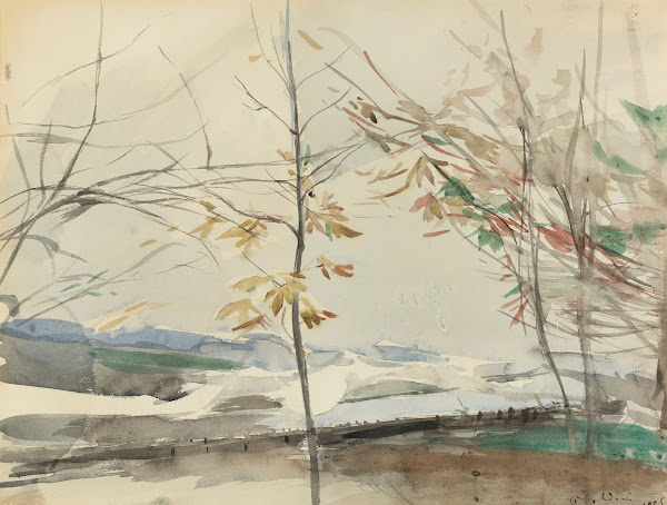 Autumn Landscape With Trees 1905