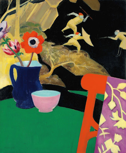 Still Life with Lacquer Screen 1920s
