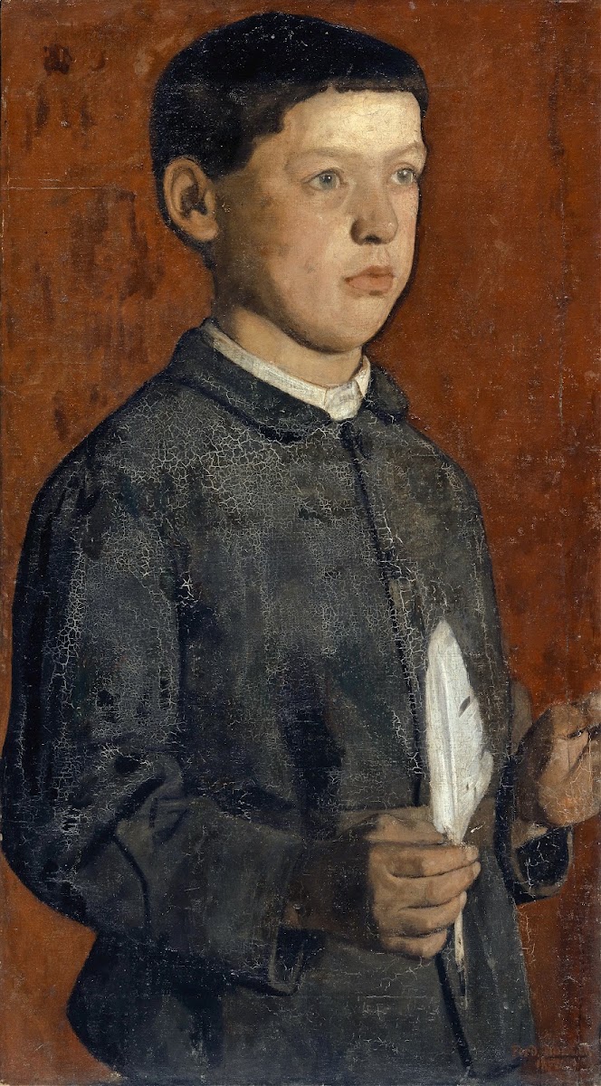 Portrait Of August Hodler The Student 1875