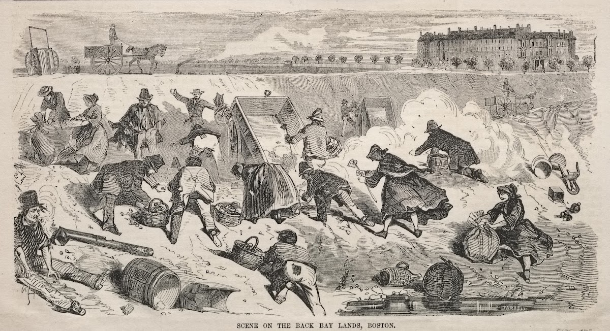 Scene on the Back Bay Lands Boston 1859