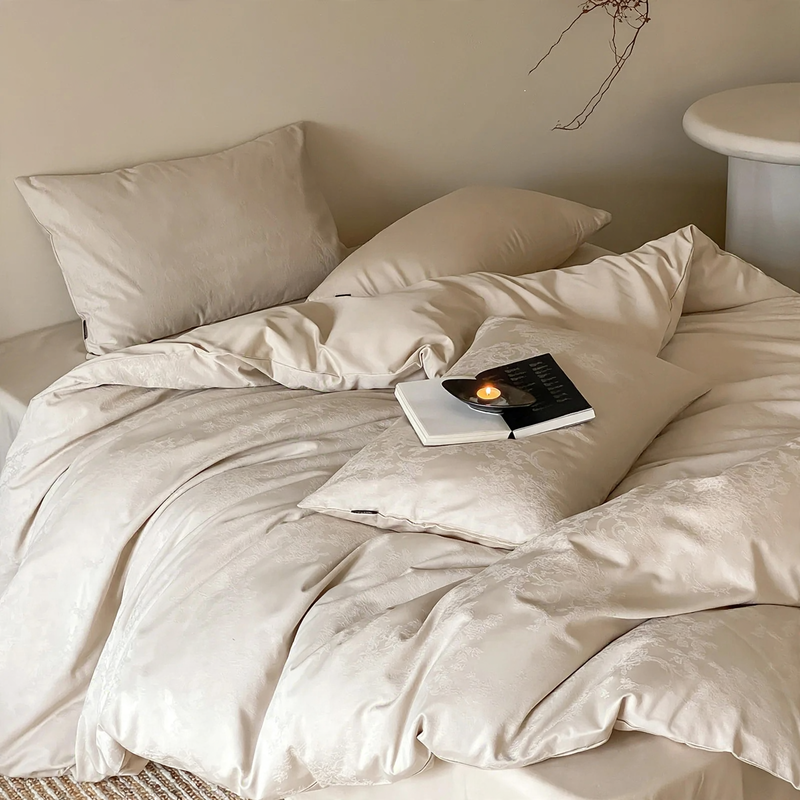 Long-Staple Cotton Bedding, 4-piece, Satin-Weave