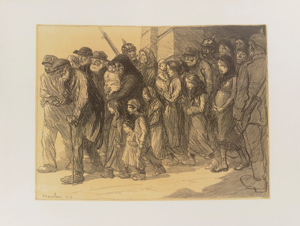 Les internés  Sortie des geôles allemandes 1915