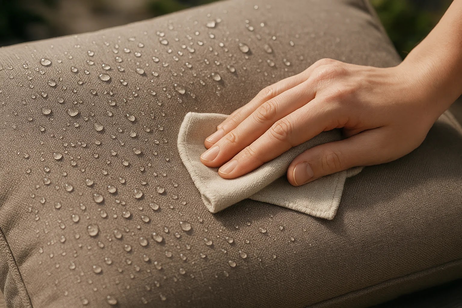 Guide complet du coussin extérieur : matière, imperméabilité, entretien et confort