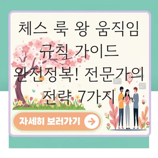 체스 룩 왕 움직임 규칙 가이드