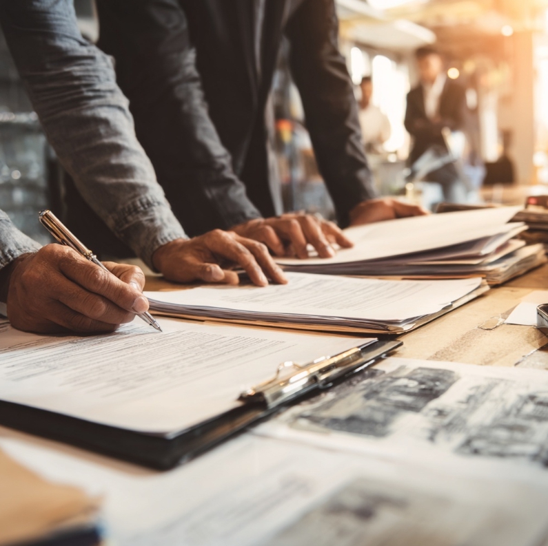 온라인 사업자등록 완료 후 서류 확인 장면