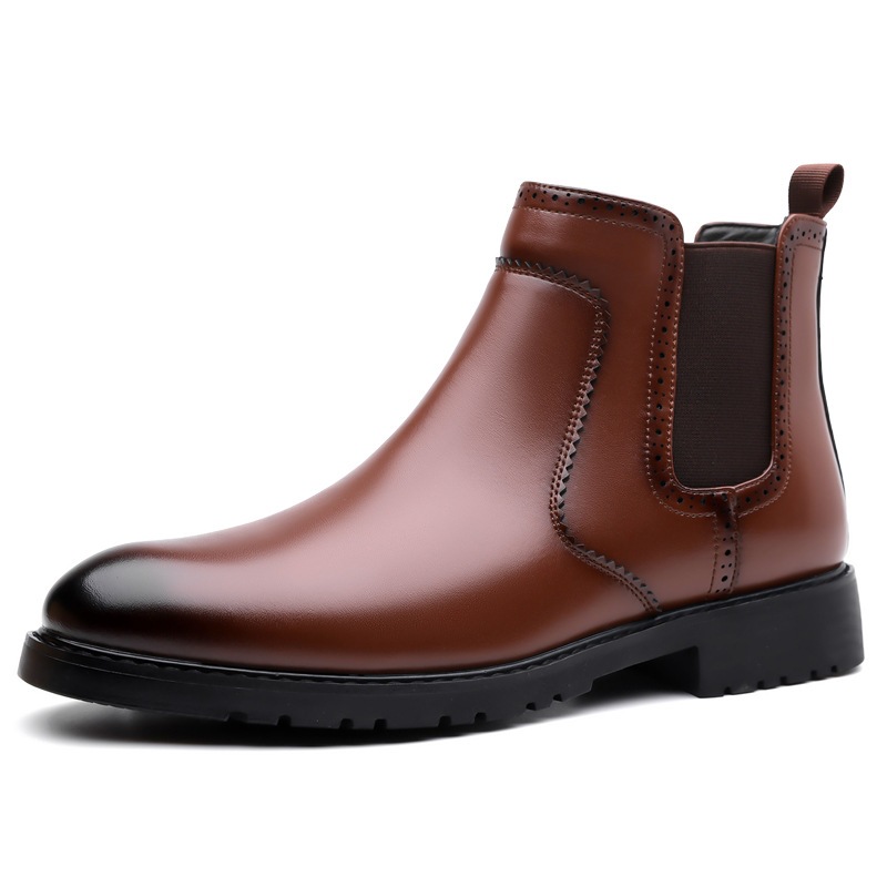 Elegant men's Chelsea boots, business