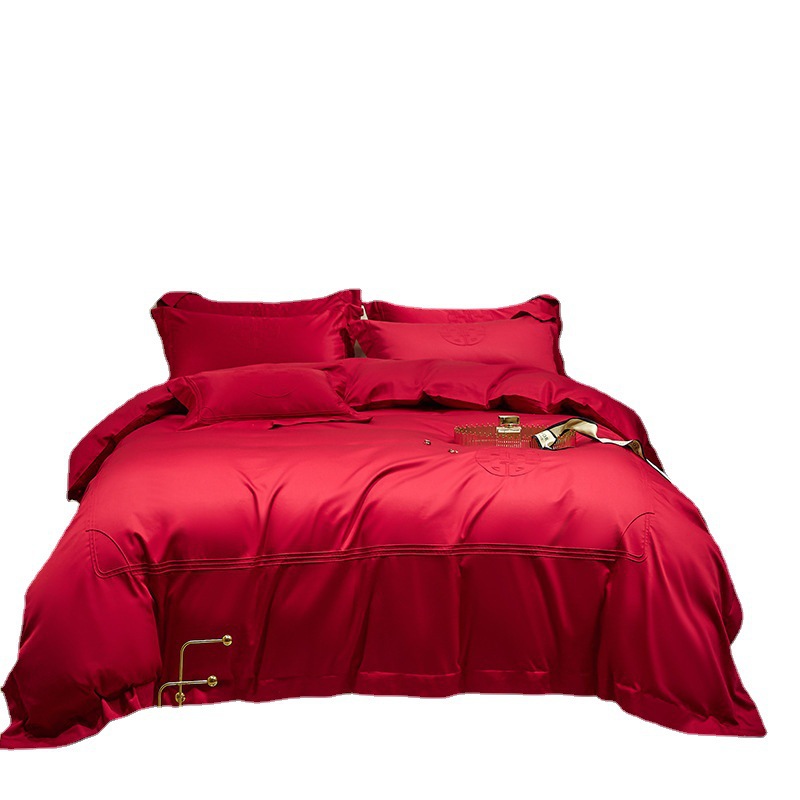 Wedding bedding set made of long-staple cotton
