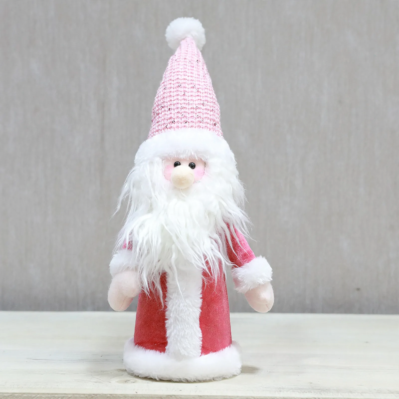 Weihnachts-Wichtel und Schneemann Dekofigur, Stoff