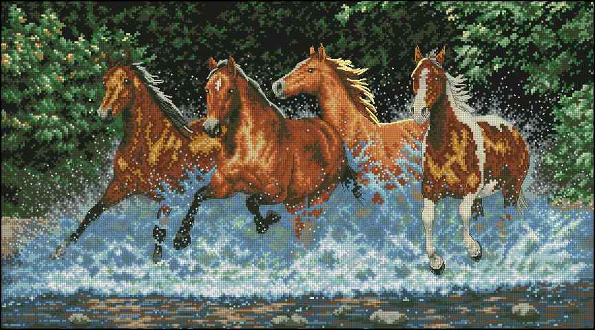CMP 400095 Galloping Horses