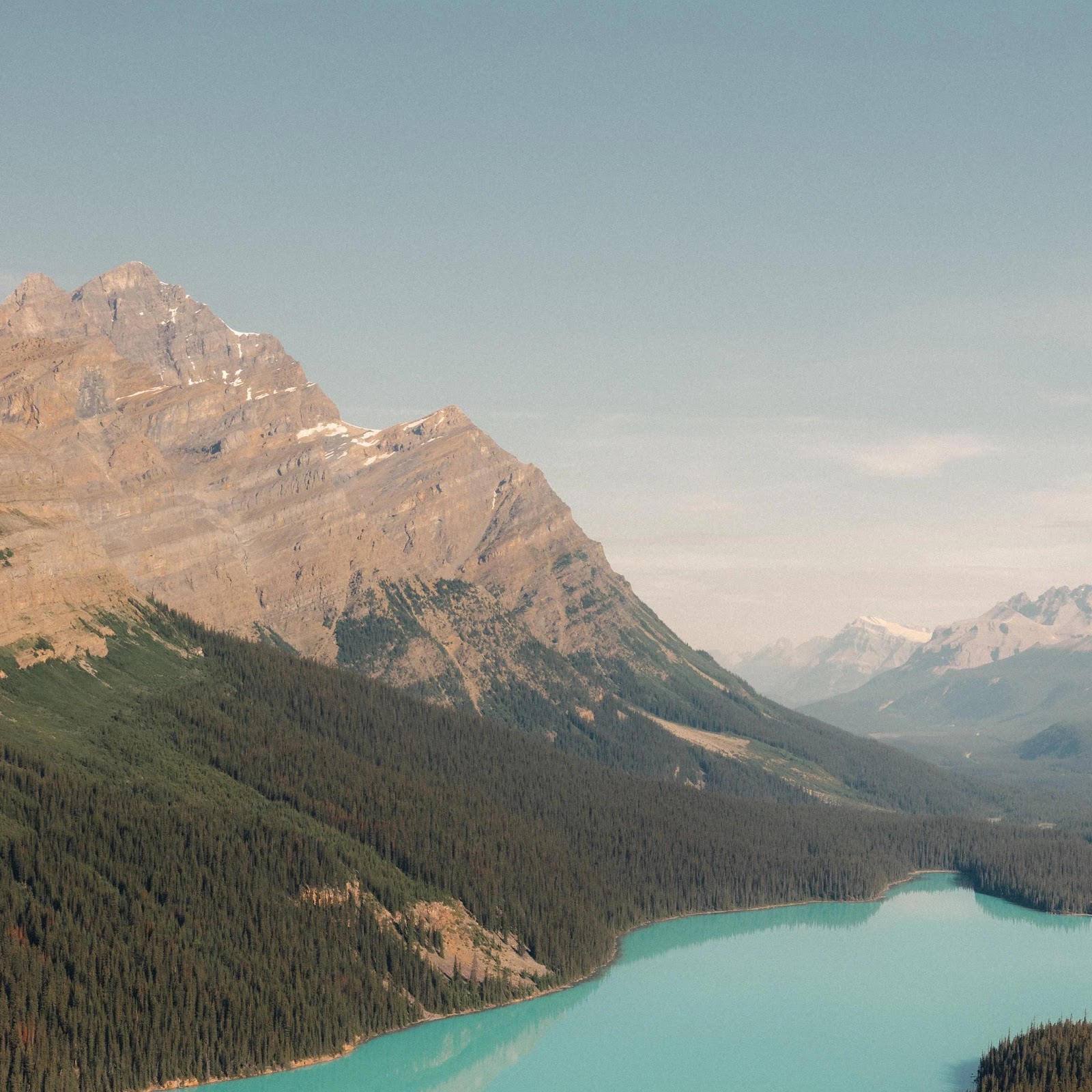 Download Lake, Mountains, Forest, Banff 4K iPhone