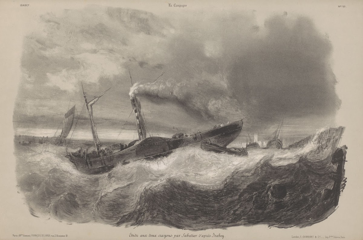 Steamboat In The Storm 1844 1854