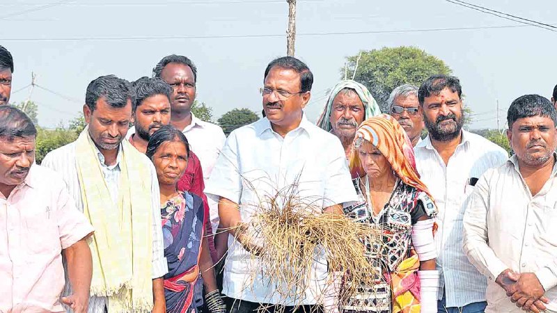 Lakshma Reddy Blames Congress Over Telangana Crop Losses