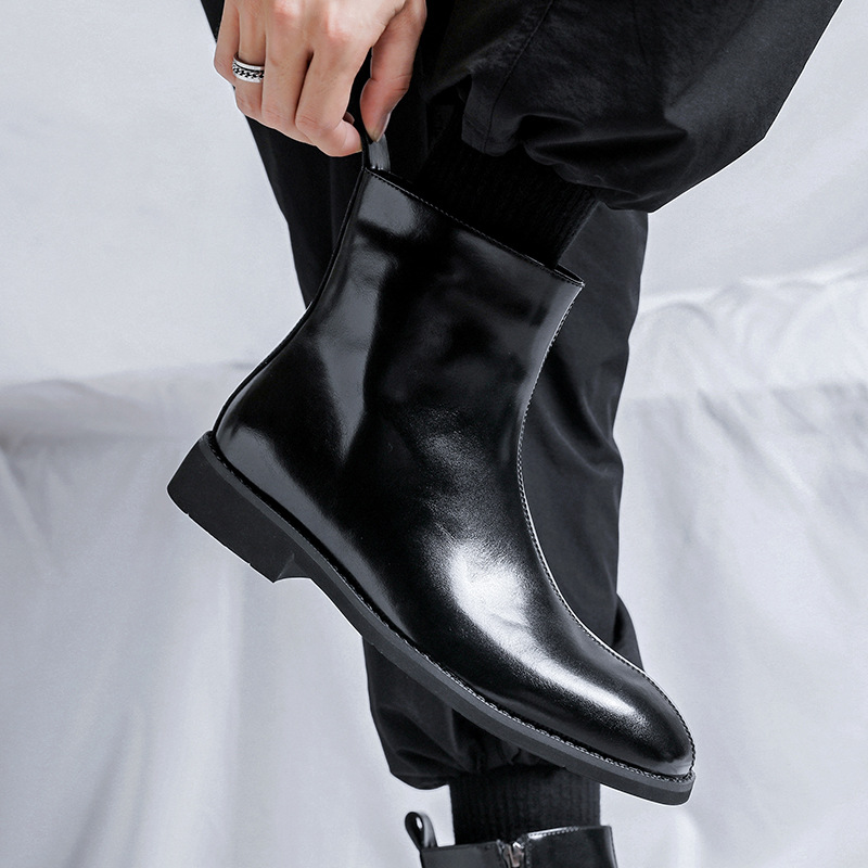 Men's Chelsea Boots, Zipper, 89757-R
