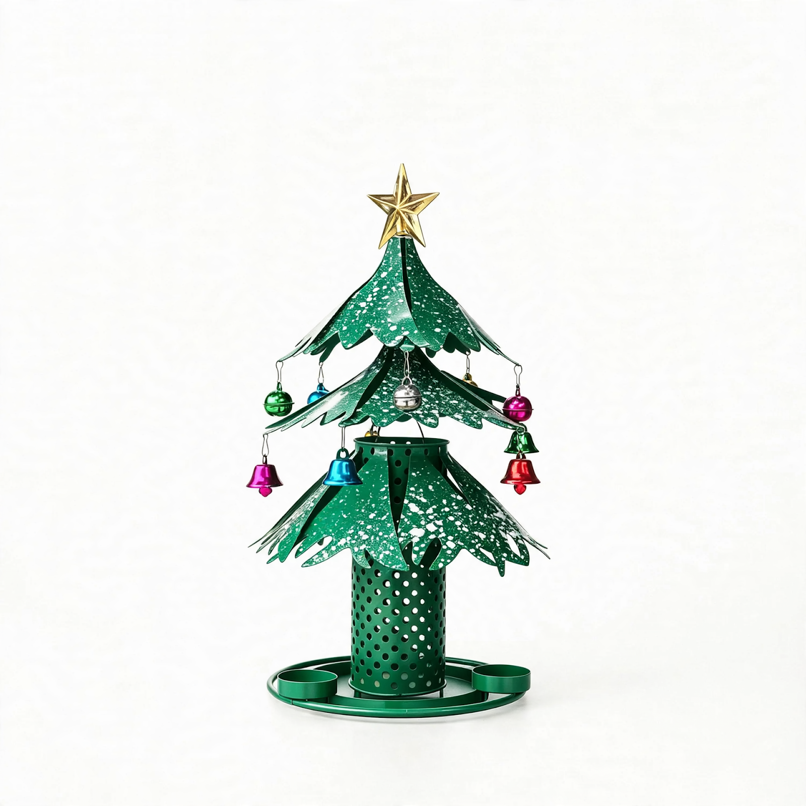 Weihnachtsbaum-Vogelhaus aus Eisen zum Aufhängen