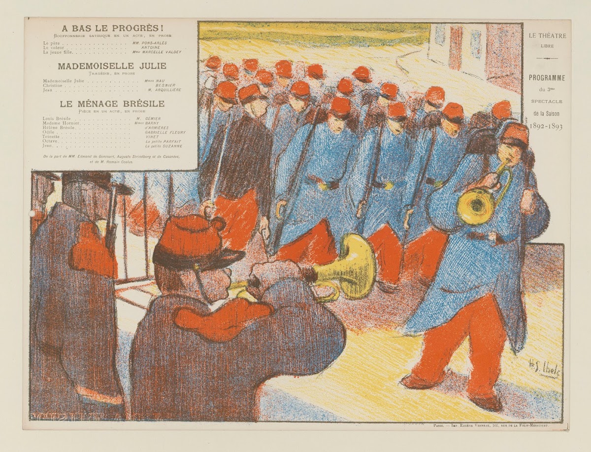 Le Théâtre  Libre  Programme  du 3me  Spectacle  de la Saison  1892 1893 1892 18