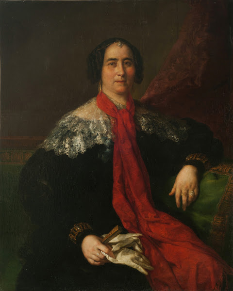 Dama española Retrato de una dama desconocida circa 1840 1850