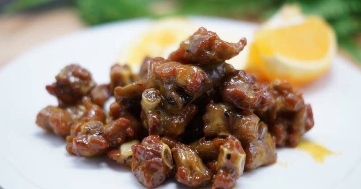 Sườn non xào hương cam