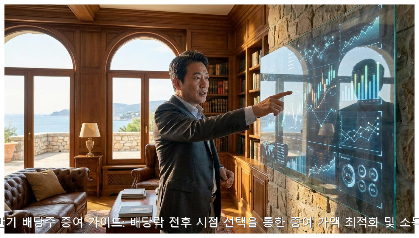2026년 하반기 배당주 증여 가이드: 배당락 전후 시점 선택을 통한 증여 가액 최적화 및 소득 분산 전략 핵심 안내 및 분석 인포그래픽 (4)