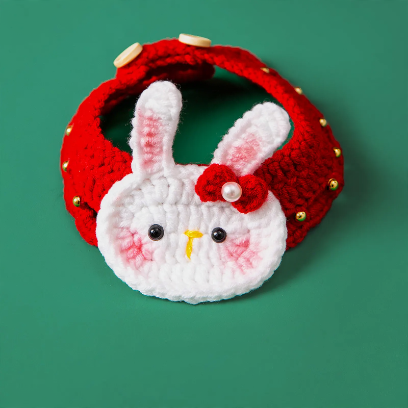 Hand Knitted Collar for Cats