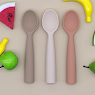 Дитяча ложка силіконова Twins Spoon cappucino