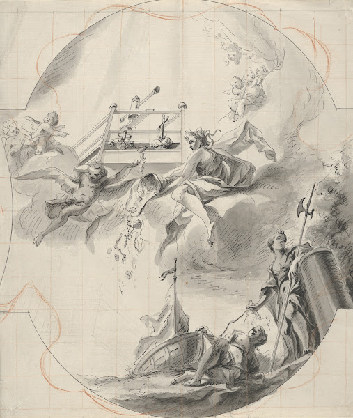Ceiling Design With The Mystical Wine Press Ca 1750