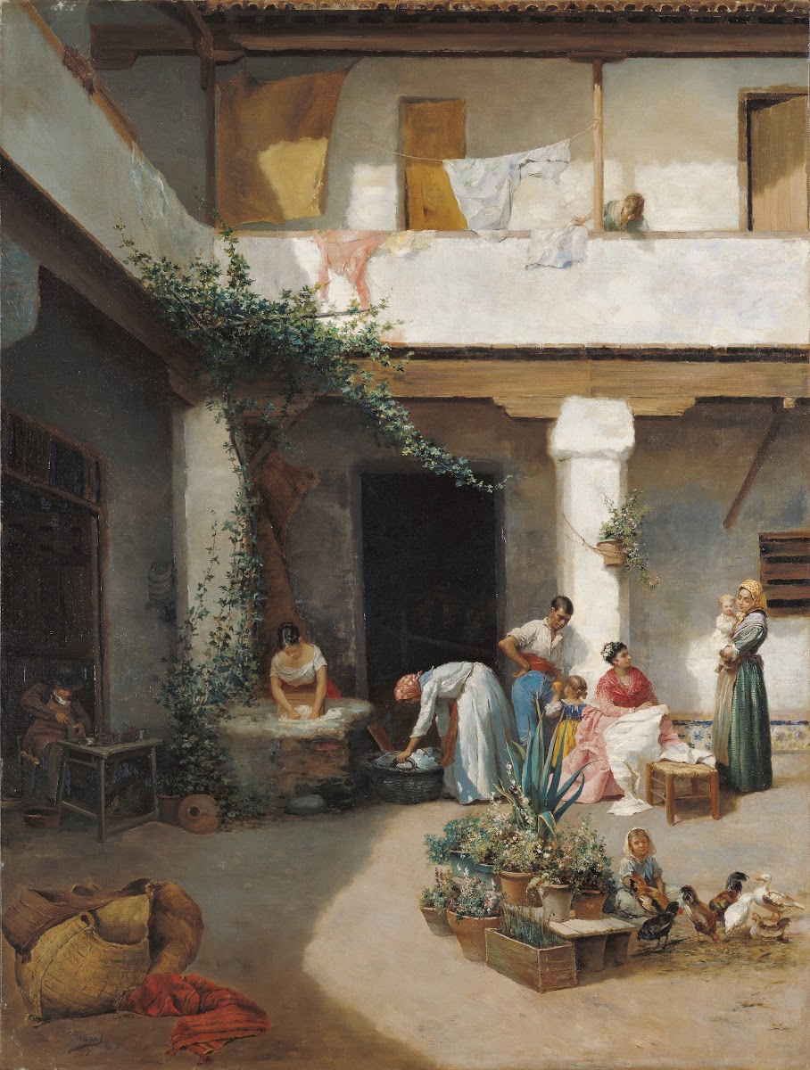 Washing in the Courtyard 1877