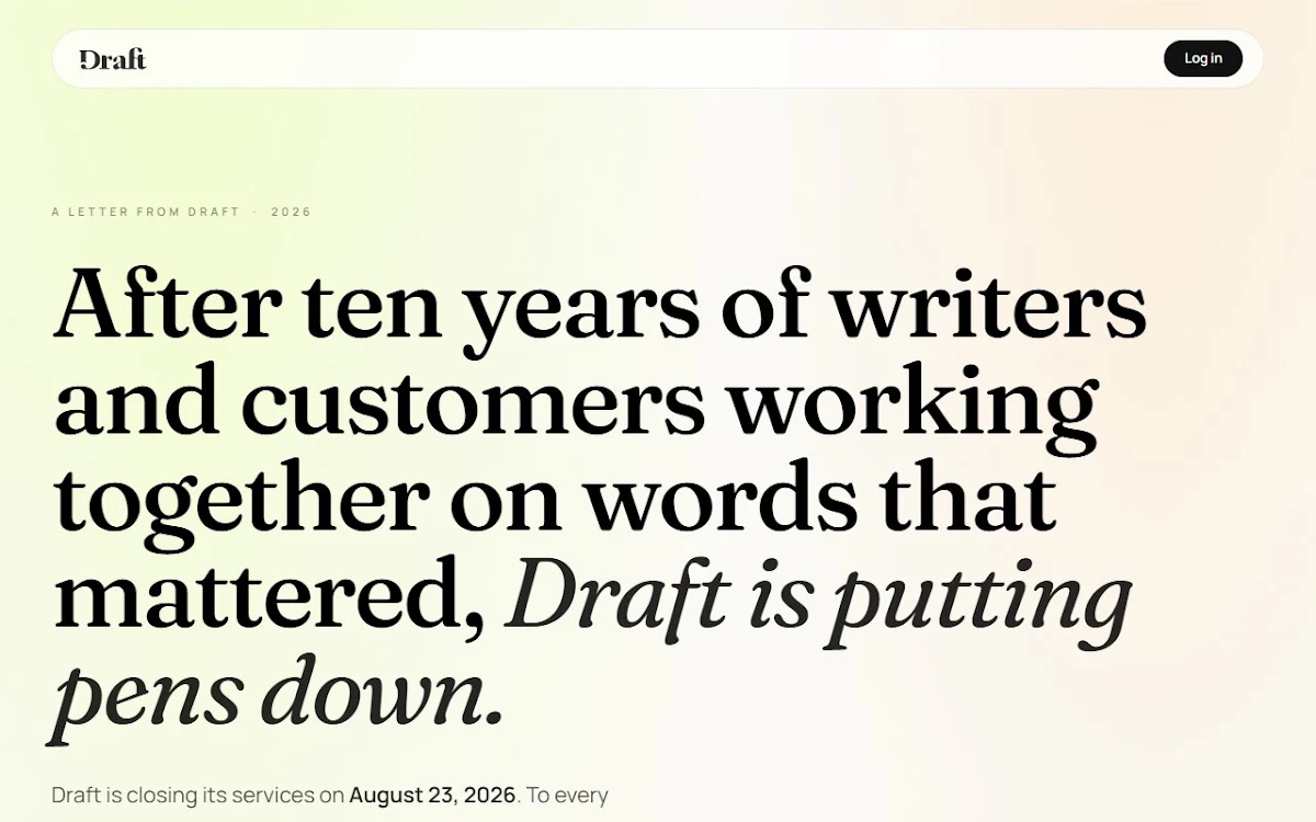 Captura de Draft.co