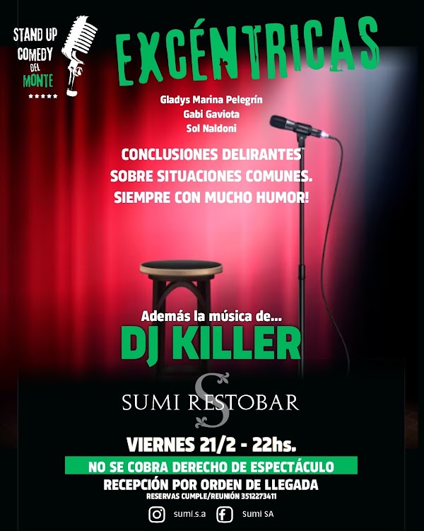 Show de Stand Up "Excéntricas"