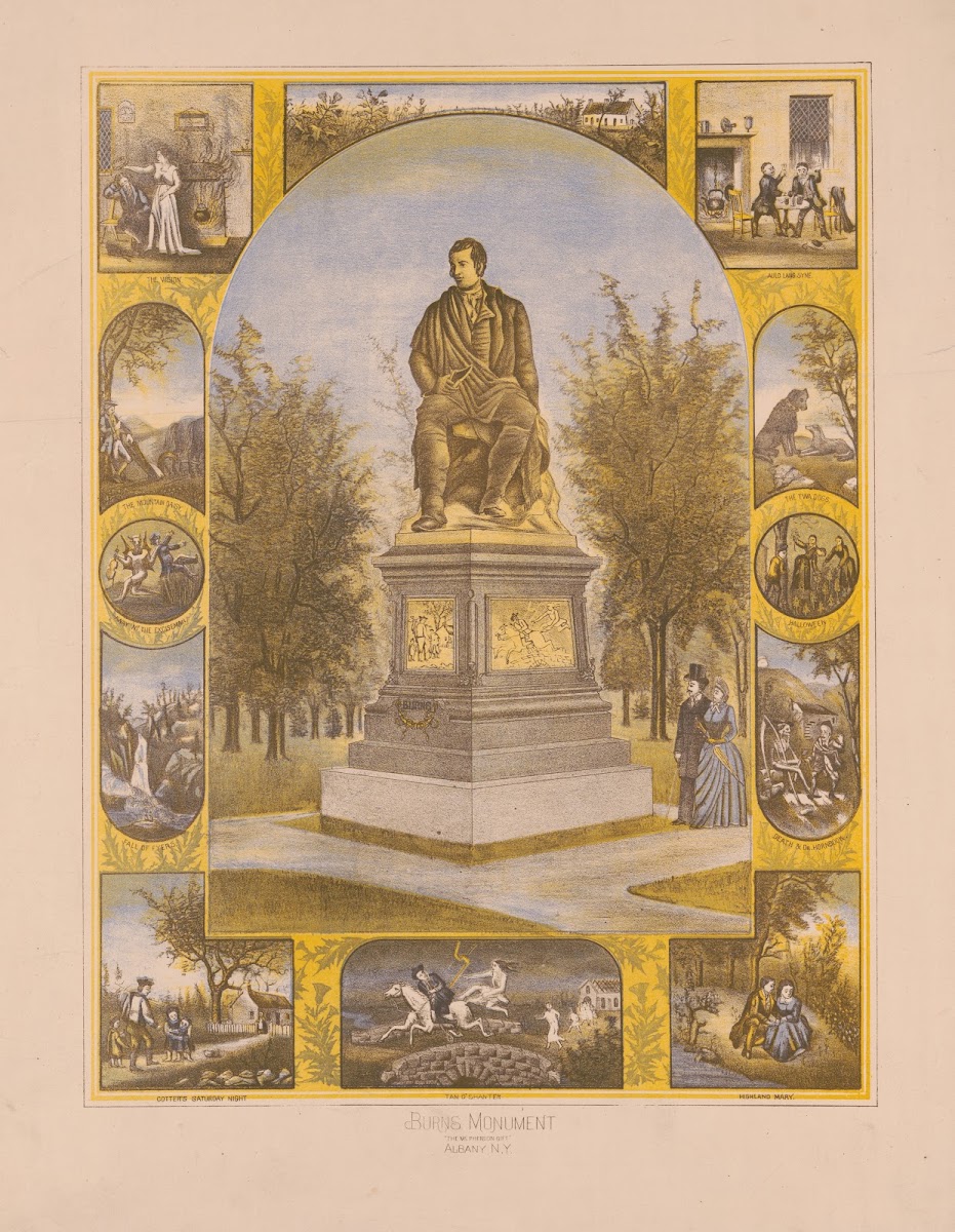 Burns monument the McPherson gift Albany NY 1888
